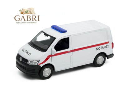 Welly Volkswagen Transporter T6 VAN 1:34 NOTARZT
