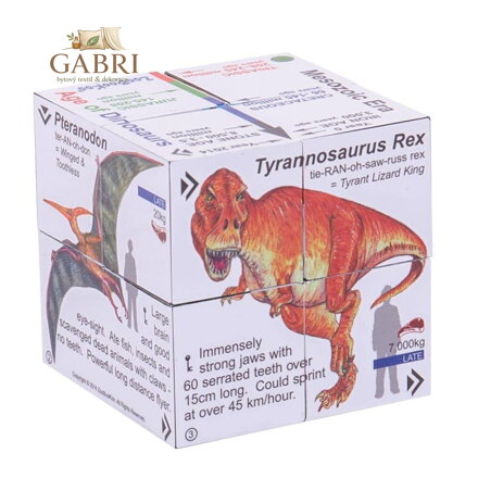 Zoobookoo Kniha v kostce Dinosauři