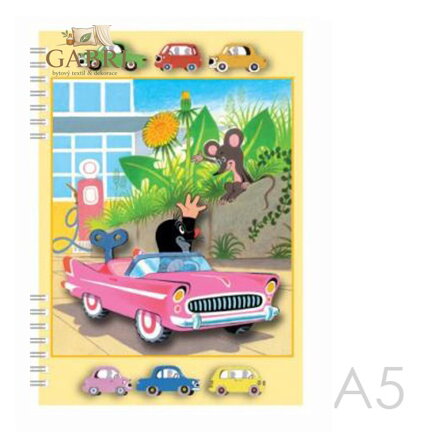 Zápisník A5 s efektem 3D - Krtek