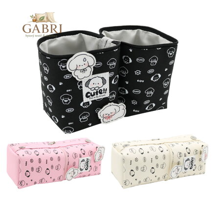 Pouzdro na pera / organizér 1-zip, prázdné - Cute!! (mix 3 barev)