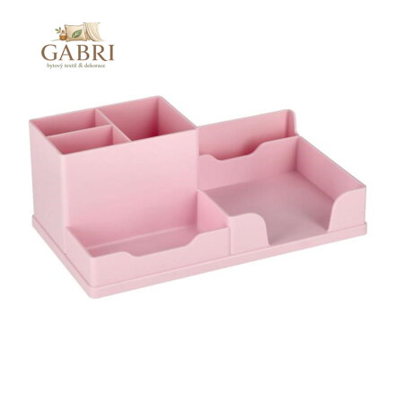 Stolní organizér - pastelově růžový