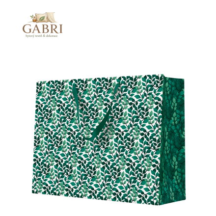 Dárková taška horizontal 33,5x26,5x13 cm Green Garden