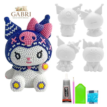 Vinylová krabička 15 cm "Ozdobte si ji sami" - Kuromi