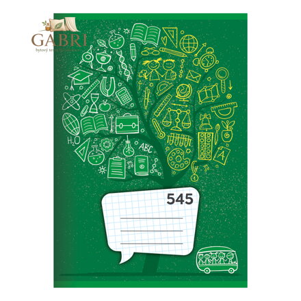 Sešit A5, 40 listů - čtverečkovaný 545