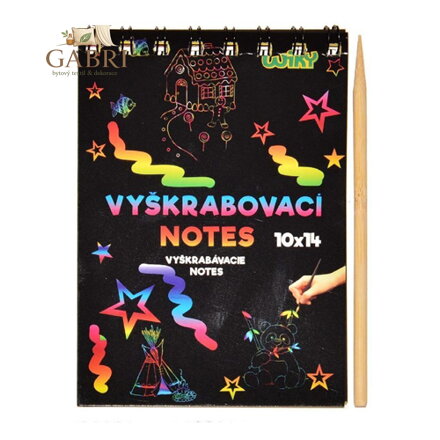 Vyškrabovací notes A6 / 10L