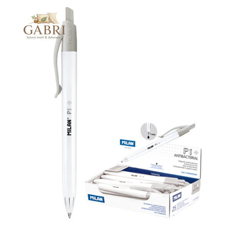 Pero kuličkové MILAN P1 Antibacterial 1,0 mm - černé