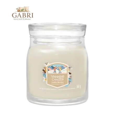 Svíčka Yankee Candle - VANILLA FLURRIES, střední
