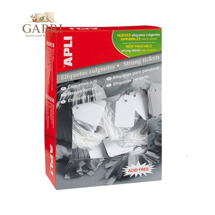 Cenové etikety, 7x19, APLI, bílé