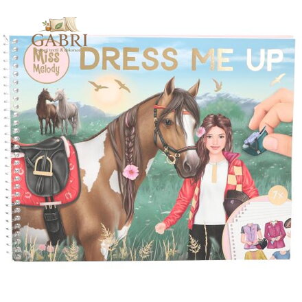 Kreativní sešit Miss Melody Dress Me Up Big - Kone