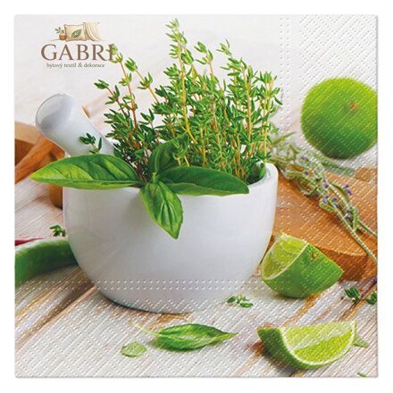 Ubrousky PAW L 33x33cm Kitchen Herbs