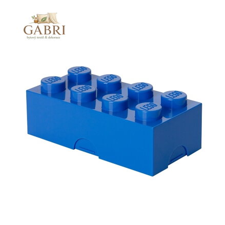 LEGO box na svačinu 100 x 200 x 75 mm - modrá