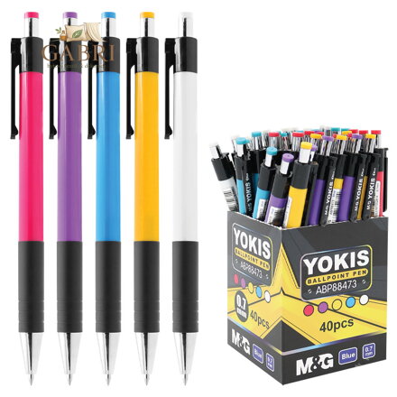 Pero kuličkové M&G Yokis 0,7 mm - modrá náplň