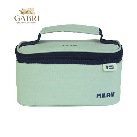 Taška na svačinu MILAN izotermický 1,5 l + 1ks box na svačinu, zelená