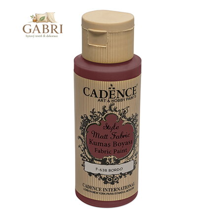 Textilní barva Cadence, Matt, vínová, 59 ml