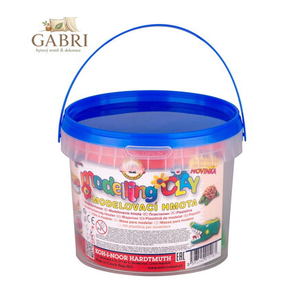 KOH-I-NOOR modelovací hmota 8 barev v kbelíku 700g