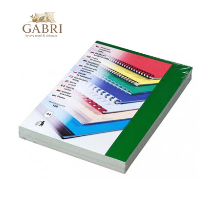 Kartonové desky CHROMOLUX A4 zelené