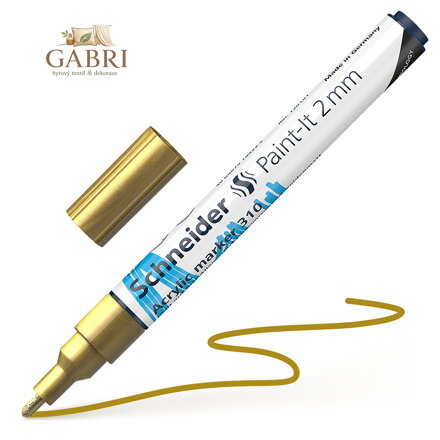 Schneider Paint-It 310 Akrylový popisovač 2 mm - zlatý