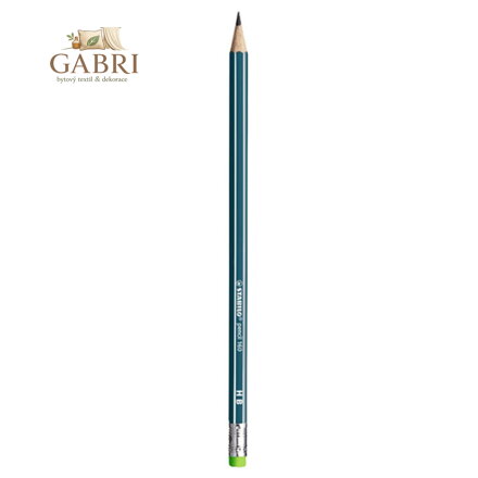 Tužka grafitová HB STABILO pencil 160 s gumou - zelená