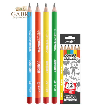 Tužka grafitová JUNIOR JUMBO PENCIL trojhranná - tvrdost 2B (č.1)
