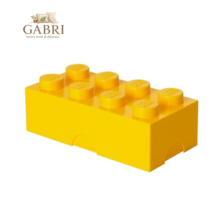LEGO box na svačinu 100 x 200 x 75 mm - žlutá