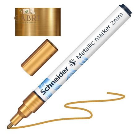 Popisovač Schneider Paint-It 011 hrot 2 mm - metalická zlatá