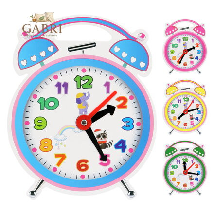 Dětské papírové hodiny (mix 4 barev)