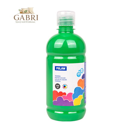 Barva temperová 500ml světle zelená