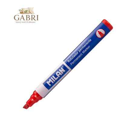 Popisovač MILAN Permanent Marker - ČERVENÝ