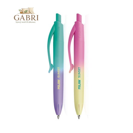 Pero kuličkové MILAN P1 Touch mini 1,0 mm Sunset (2 barvy)