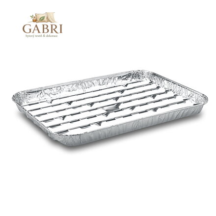 Tácek Alu na gril 34,4 x 22,4 cm, 3 ks