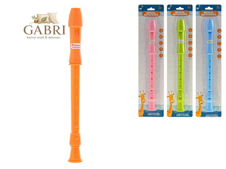 Flétna 31cm 4barvy na kartě