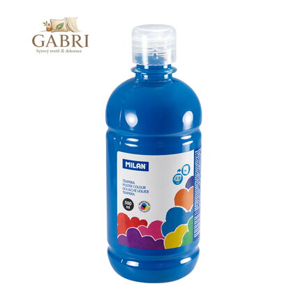 Barva temperová 500ml modrá azurová