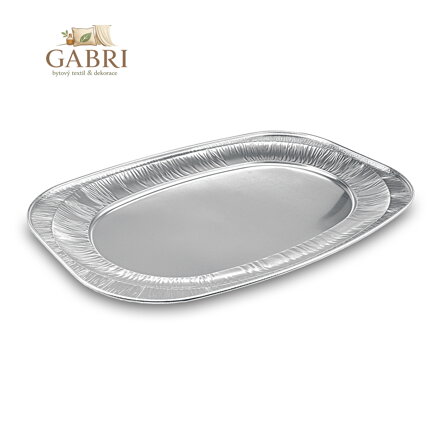 Podnos Alu oválný 54,8 x 35,9 cm, 5 ks