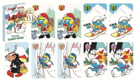 Karty hrací - Černý Petr - Akim Šmoulové (zimní)