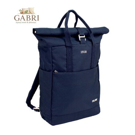Taška / batoh s rolovacím zavíráním - série 1918, modrá námořnická