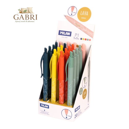 Pero kuličkové MILAN P1 série LAVA 1,0 mm - modrý inkoust