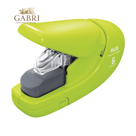 Sešívačka PLUS  Paper Clinch mini 106AB (na 6 listov), zelená