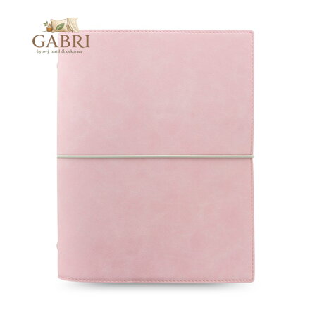 Diář Filofax A5 Domino Soft - pastelově růžový
