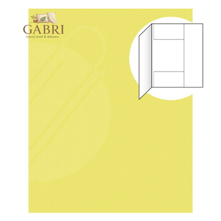 Odkládací mapa se 3 chlopněmi EKO 253 skládaná - žlutá