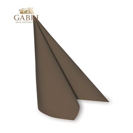 Obrousky Premium  40 x 40 cm dekor hnedé 50 ks