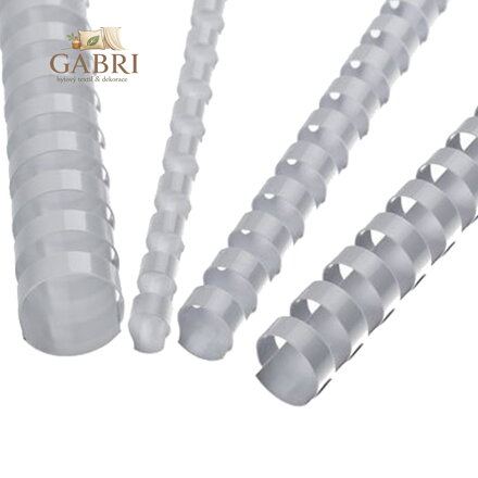 Hřebeny plastové 19 mm bílé