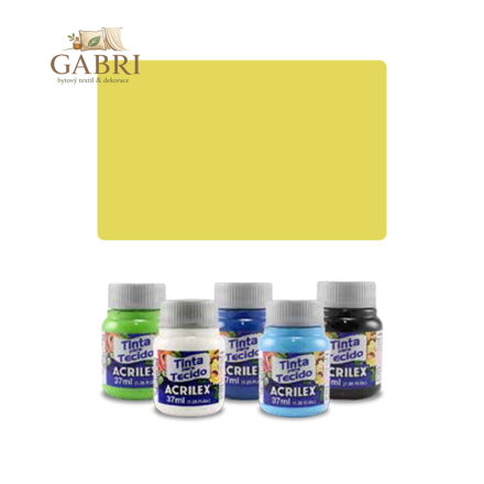 ACR Barva na textil 37ml, Lemon Yellow