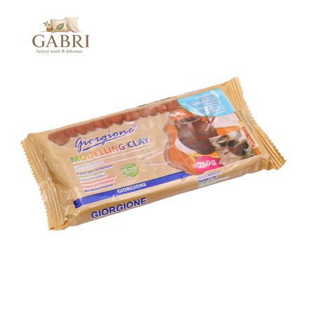 Modelovací hmota 250g tvrdnoucí na vzduchu - hnědá