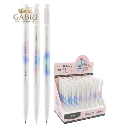 Pero kuličkové M&G Hello ! Mars 0,5 mm - modrá náplň (mix /cena 1ks)