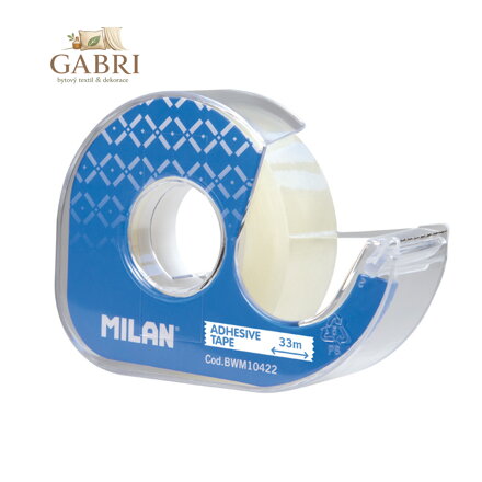 Lepicí páska průsvitná MILAN 19 mm x 33 m s dispenzerem - blistr