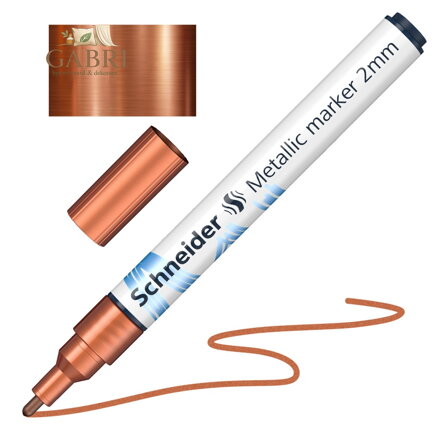 Popisovač Schneider Paint-It 011 hrot 2 mm - metalická mědená