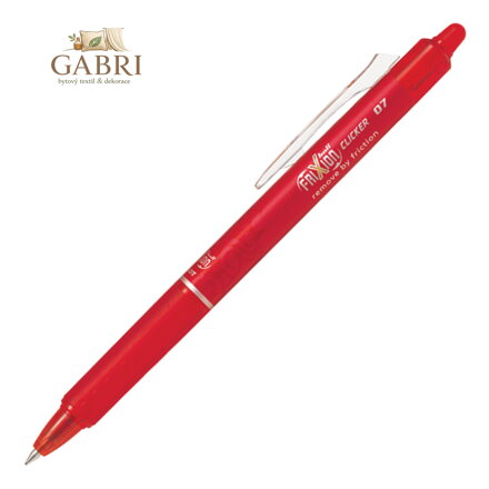 Roller gelový PILOT Frixion Clicker 0,7 červený