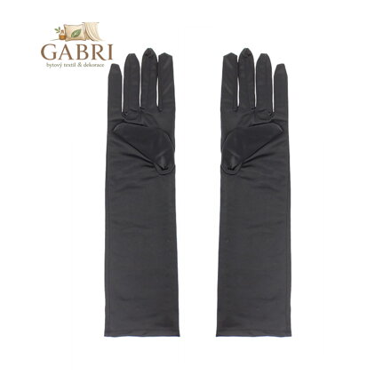 Večerní rukavice, dlouhé, černé