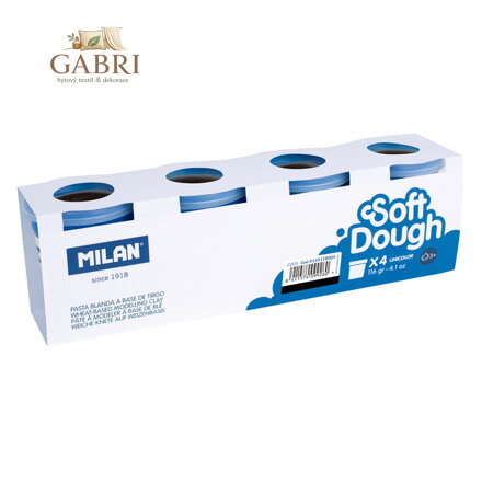 Plastelína MILAN Soft Dough čierna 116g /1ks