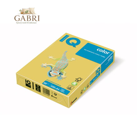 Kopírovací papír A4 IQ 160g color kanárkovo-žlutý